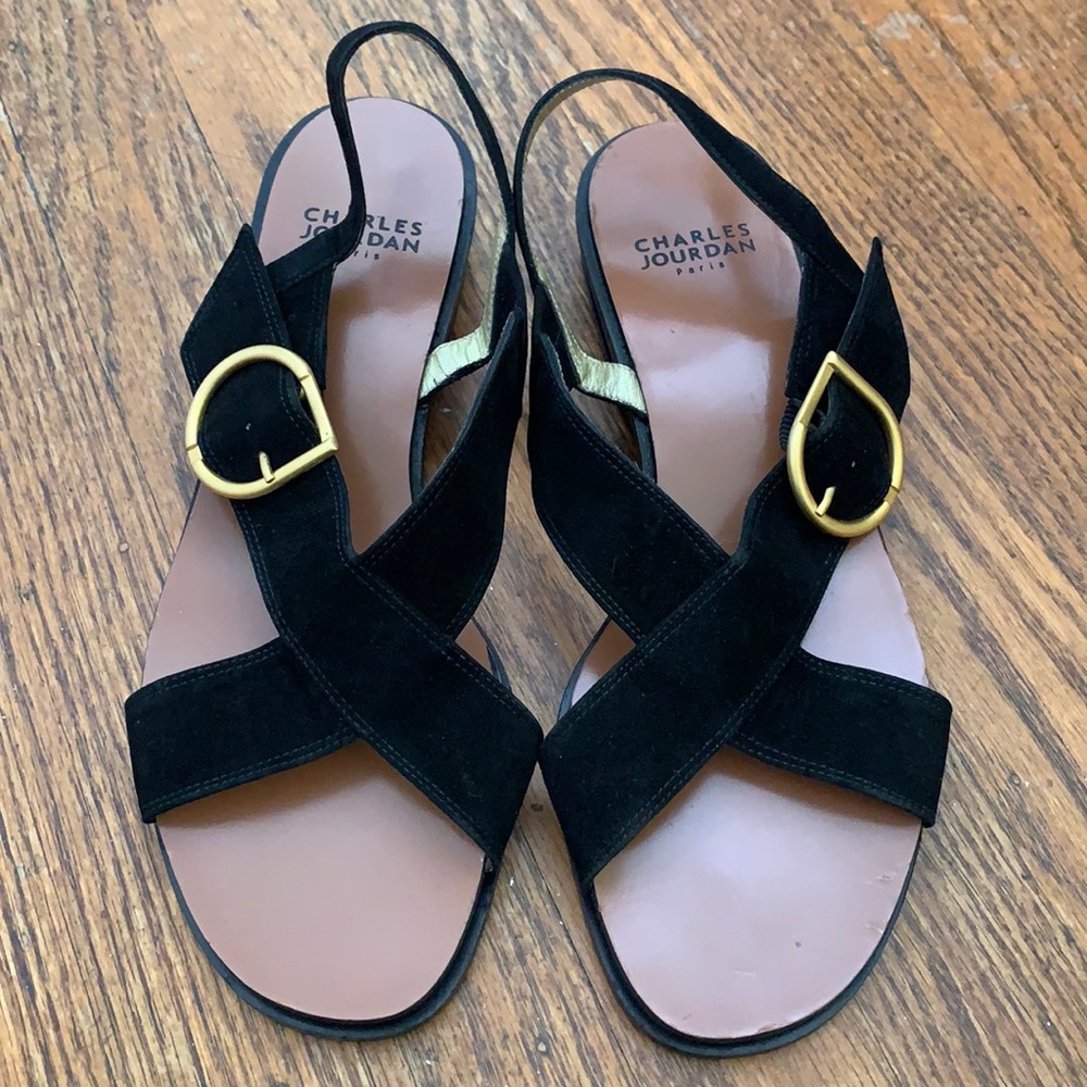Charles Jourdan suede sandals